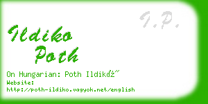 ildiko poth business card